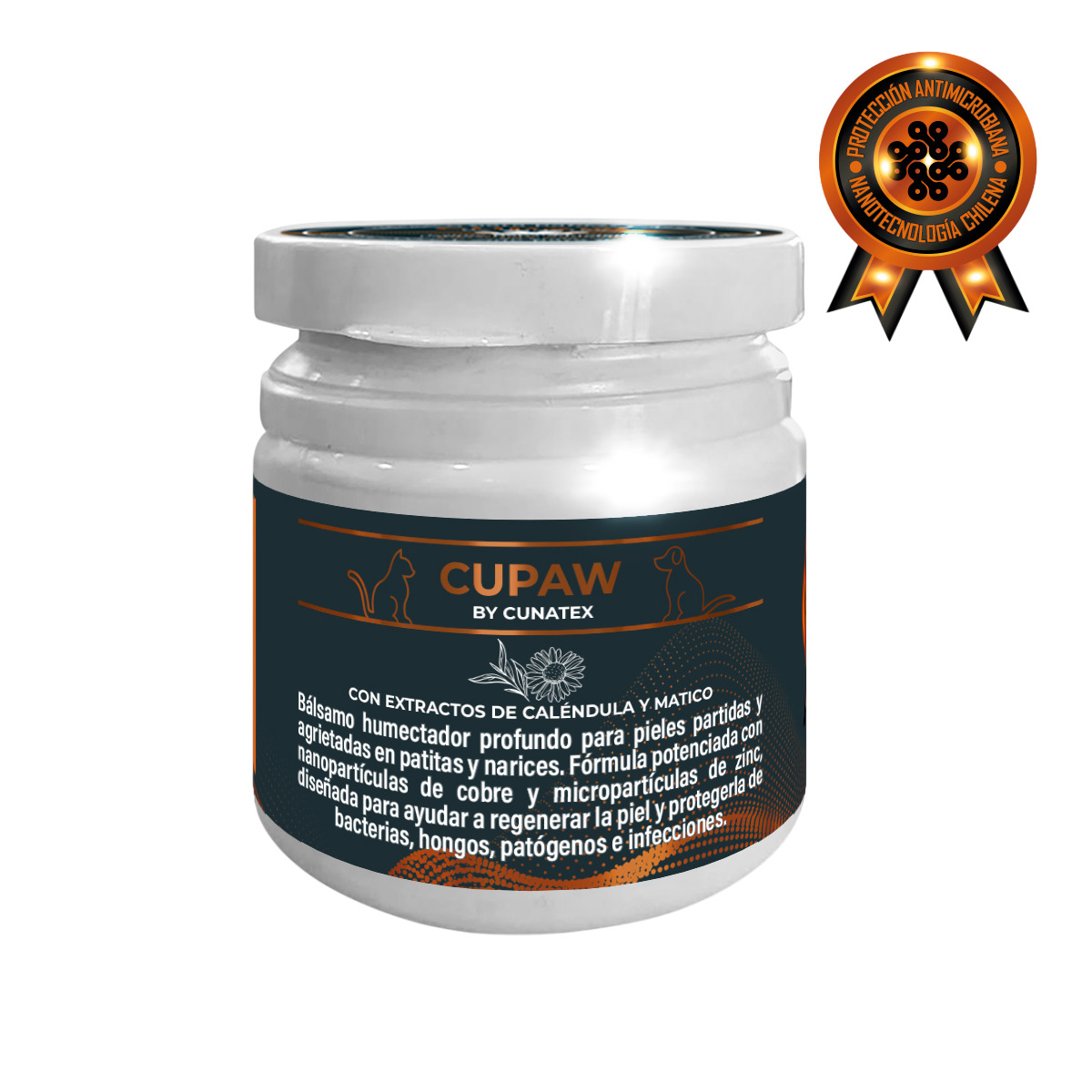 Crema reparadora nariz y patitas con nano cobre 