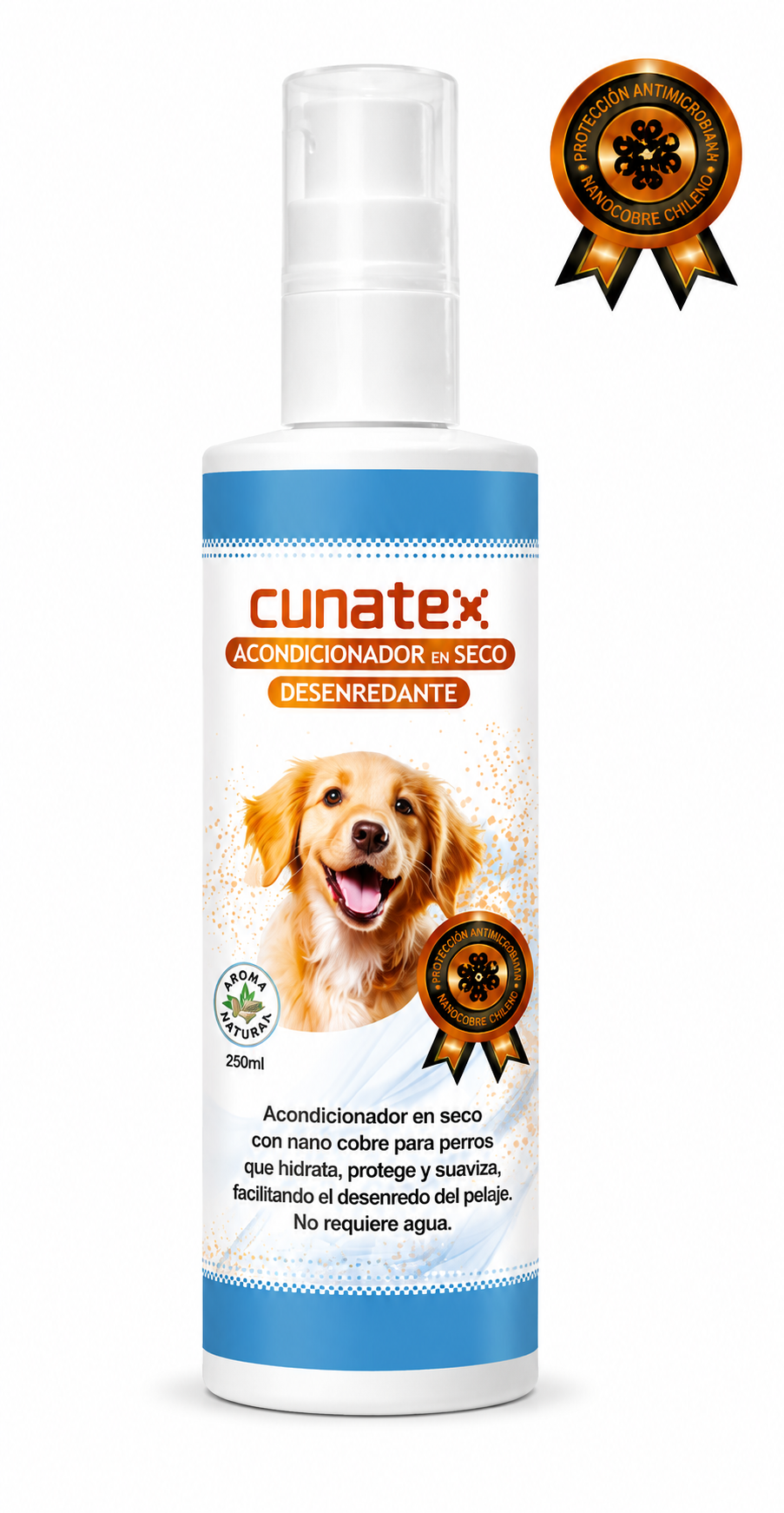 Acondicionador desenredante en seco nano cobre Perro